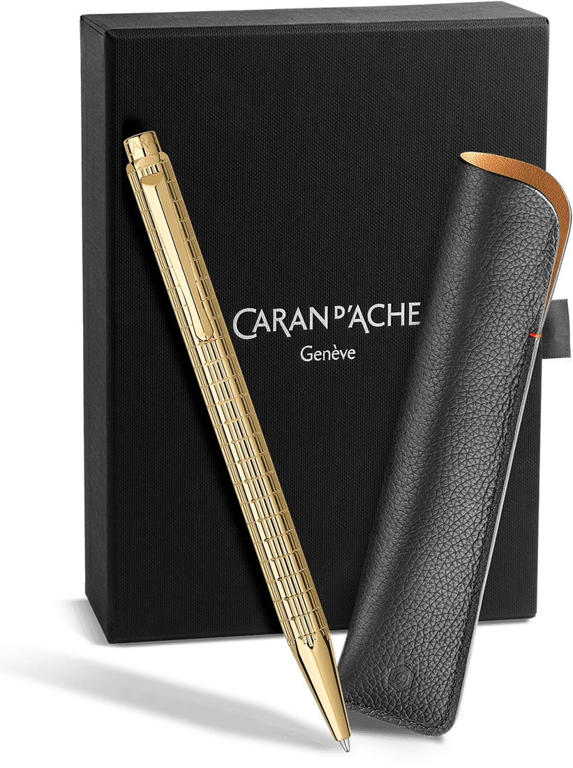 Caran D'Ache Ecridor Lights Goud Balpen En Etui - Afbeelding 2