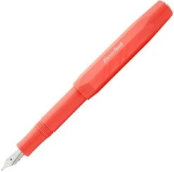 Kaweco Sport Coral Guilloche Zilver Vulpen - Fontoplumo Exclusief